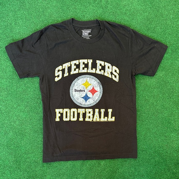 Old Navy Tops - Old Navy Black Pittsburgh Steelers Football Tee Size Small